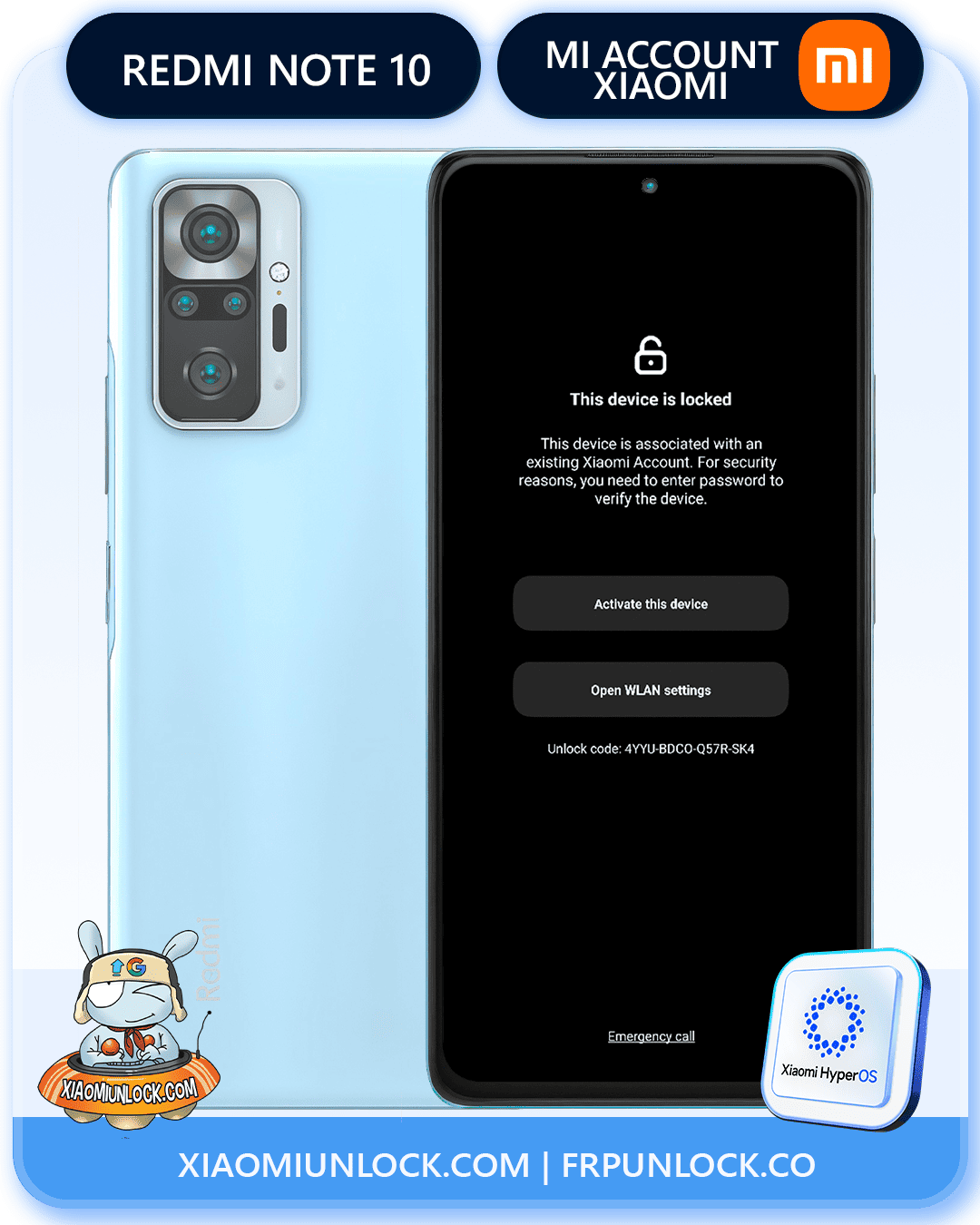 Remove Xiaomi Mi Account Redmi Note 10